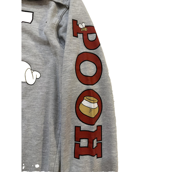 Disney Winnie The Pooh Hoodie Youth Large 11/13 Pullover Cartoon Bear Y2K Rare - Picture 3 of 7